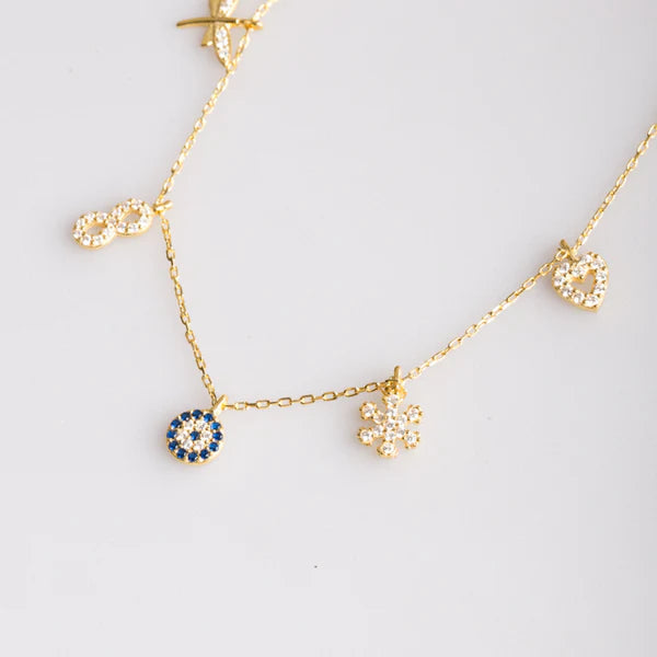 COLLAR TUANA PLATA 925 DORADO - Dorado