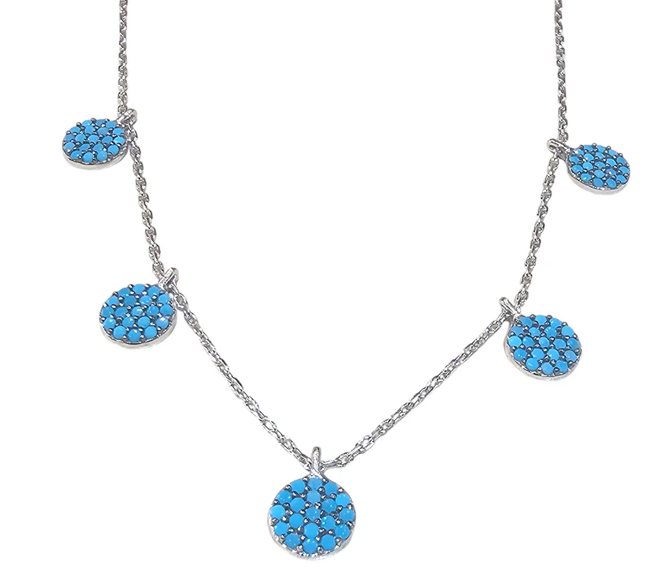 TOBILLERA BARAK TURKUAZ PLATA 925