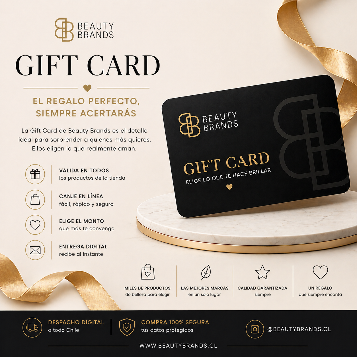 Gift Card Beauty Brands - El Regalo de Belleza Ideal