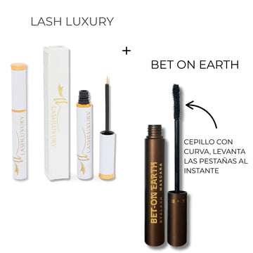 Pack Serum Lash Luxury 3,5 mL + Máscara Pestañas Bet On you Earth