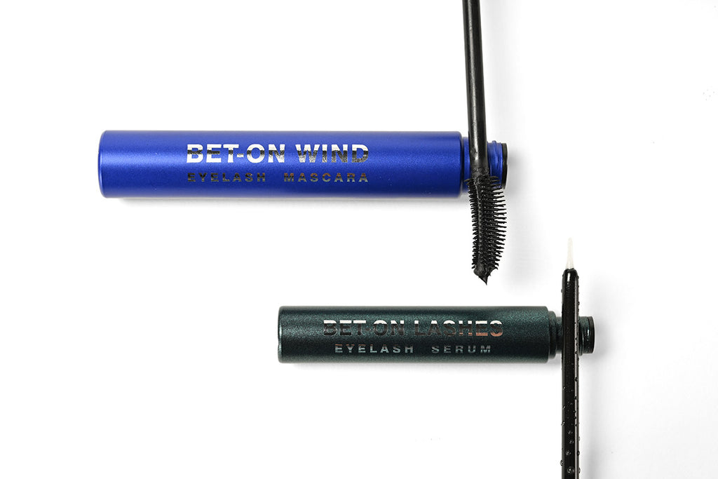 Pack serum crecimiento pestañas bet on lashes mas máscara de pestañas bet on you wind