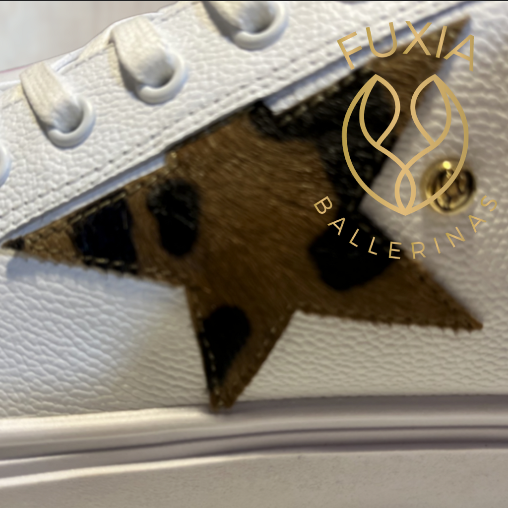 Zapatillas de cuero Fuxia Ballerinas. Cuero colmbiano